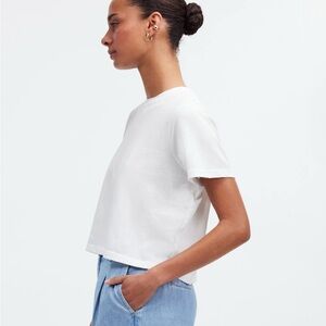 Madewell Softfade Cotton Boxy-Crop Tee